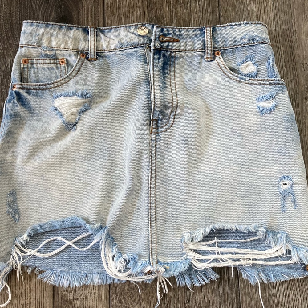Two Denim Mini Skirts for the price of 1